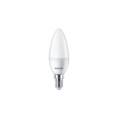 Philips CorePro candela LED 2.8W equivalente 25W E14 2700K B35 satinata bianco caldo 250 lumen non dimmerabile