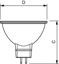 Philips MASTER VALUE LED Spot MR16 GU5.3 5.8W 12V 2700K 450 lumen Fascio 60° 90CRI Dimmerabile Bianco Caldo