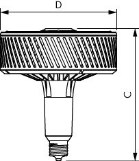 Philips TForce LED HPI UN 140W E40 Bianco Freddo 4000K Lampada Highbay 20000 lumen Fascio 120° CE RoHS