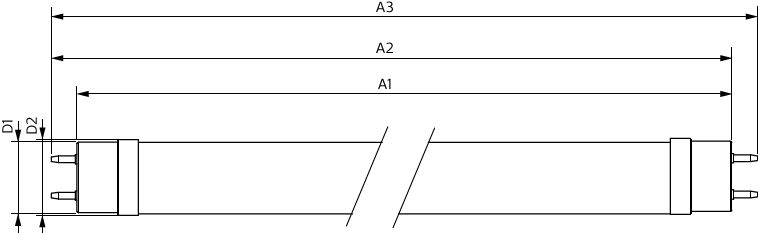 Philips MAS LEDtube VLE 1500mm HO 20.5W 3000K T8 G13 Vetro Satinato 2900 lumen 220-240V CE RoHS