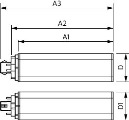 Lampadina Philips CorePro LED PLT HF 18.5W 3000K GX24q-4 con angolo di fascio di 120°, 2100 lumen e durata di vita di 30.000 ore