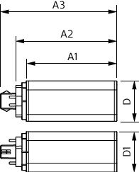 Philips CorePro LED PLT HF 6.5W GX24q-2 3000K 720 lumen lampada retrofit a 4 pin