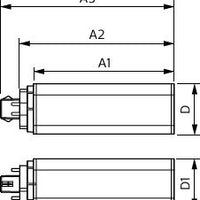 Philips CorePro LED PLT HF 9W 3000K GX24q-3 frosted lamp, 990 lumens, 120° beam, CRI 82, 30000h lifetime