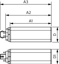 Lampada Philips CorePro LED PLT HF 9W 3000K GX24q-3 satinata, 990 lumen, fascio 120°, CRI 82, durata 30000h
