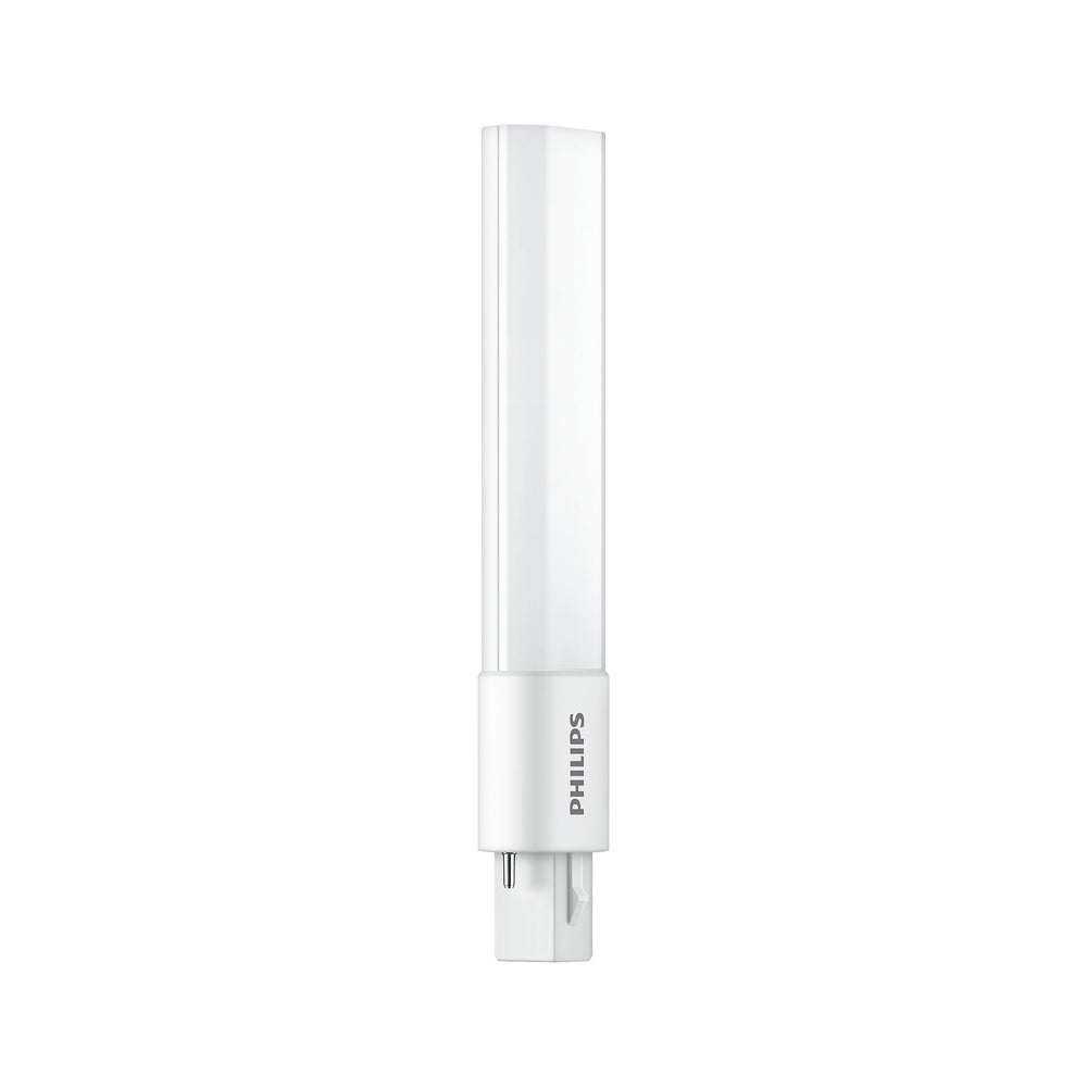 Lampadina Philips CorePro LED PLS 5W G23, 3000K, 520 lumen, efficiente dal punto di vista energetico, angolo di fascio 120°, durata 30000 ore