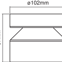 Ledvance ENDURA Style Cylinder Plafoniera LED da Esterno 6W 3000K IP44 Acciaio Inox