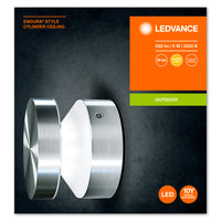 Ledvance ENDURA Style Cylinder Plafoniera LED da Esterno 6W 3000K IP44 Acciaio Inox