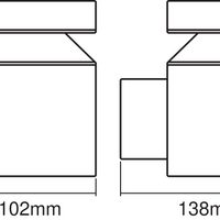 Ledvance ENDURA Style Cylinder Wall Lampada LED da Parete 6W 3000K IP44 Acciaio Inox per Esterni da Montaggio Superficiale