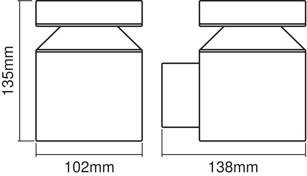 Ledvance ENDURA Style Cylinder Wall Lampada LED da Parete 6W 3000K IP44 Acciaio Inox per Esterni da Montaggio Superficiale