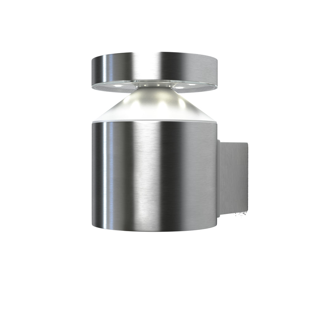 Ledvance ENDURA Style Cylinder Wall Lampada LED da Parete 6W 3000K IP44 Acciaio Inox per Esterni da Montaggio Superficiale