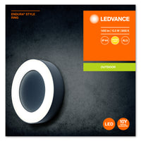 Ledvance ENDURA Style Ring lampada LED da parete e soffitto 13,5W 3000K 480 lumen Grigio Scuro IP44 IK07