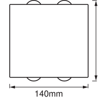 Ledvance ENDURA Style UpDown Deco II lampada da parete LED 11W 3000K Grigio Scuro IP44 illuminazione esterna