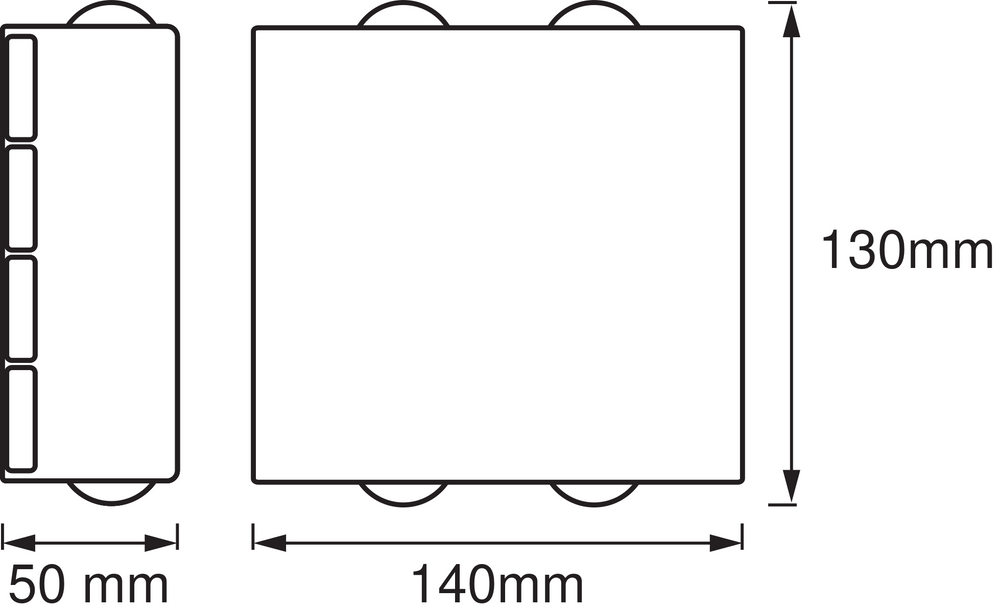 Ledvance ENDURA Style UpDown Deco II lampada da parete LED 11W 3000K Grigio Scuro IP44 illuminazione esterna