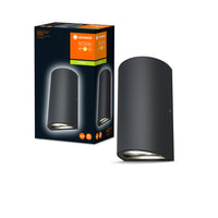 Ledvance ENDURA Style UpDown Applique da Parete LED per Esterni 12W 3000K 700 lumen IP44 Grigio Scuro Alluminio pressofuso