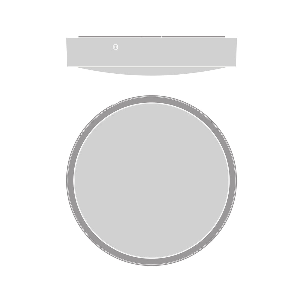 Ledvance Plafoniera LED Rotonda 300mm 17W IP65 IK10 2270 lumen 3000K 4000K Nera da Esterno a Soffitto o Parete