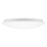 Plafoniera LED Spectrum circolare da superficie 42W 3000K 3500 lumen IP44 struttura in acciaio bianco