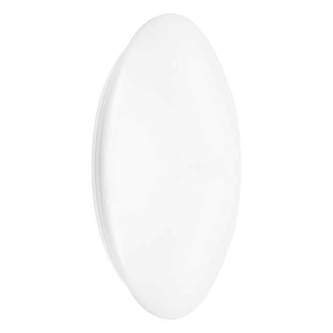 Plafoniera LED Spectrum circolare da superficie 42W 3000K 3500 lumen IP44 struttura in acciaio bianco