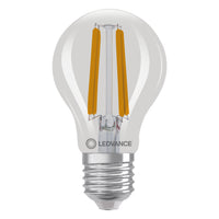 Lampadina Ledvance LED Classic A E27 2.2W 2700K dimmerabile 470 lumen vetro trasparente equivalente 40W bianco caldo