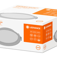 Ledvance Faretto LED da incasso 200mm 20W/25W/30W 3000K/4000K 2400-3600 lumen CRI 90 IP44/IP20 Alluminio bianco