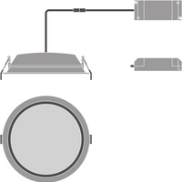 Ledvance LED Downlight ALU 200 35W 3000K Incasso Soffitto Bianco IP44/IP20 2975 lumen 215mm