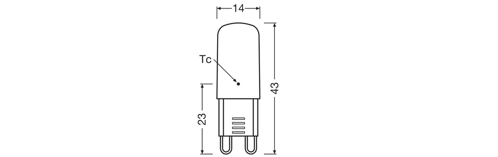 Lampadina a spillo Ledvance LED G9 2.6W 4000K Trasparente 320 lumen 220-240V 300° Non Dimmerabile Bianco Freddo