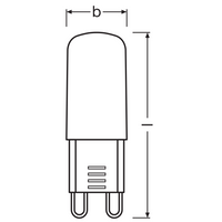 Lampadina a spillo Ledvance LED G9 2.6W 4000K Trasparente 320 lumen 220-240V 300° Non Dimmerabile Bianco Freddo