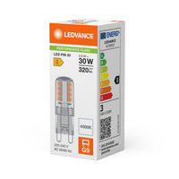 Lampadina a spillo Ledvance LED G9 2.6W 4000K Trasparente 320 lumen 220-240V 300° Non Dimmerabile Bianco Freddo