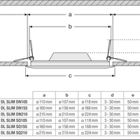 Ledvance Faretto LED slim quadrato da incasso 12W 6500K 1020 lumen Bianco IP20 169x169mm