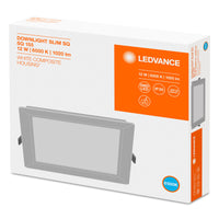 Ledvance Faretto LED slim quadrato da incasso 12W 6500K 1020 lumen Bianco IP20 169x169mm