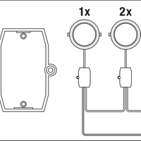 Ledvance Faretto LED slim quadrato da incasso 12W 6500K 1020 lumen Bianco IP20 169x169mm