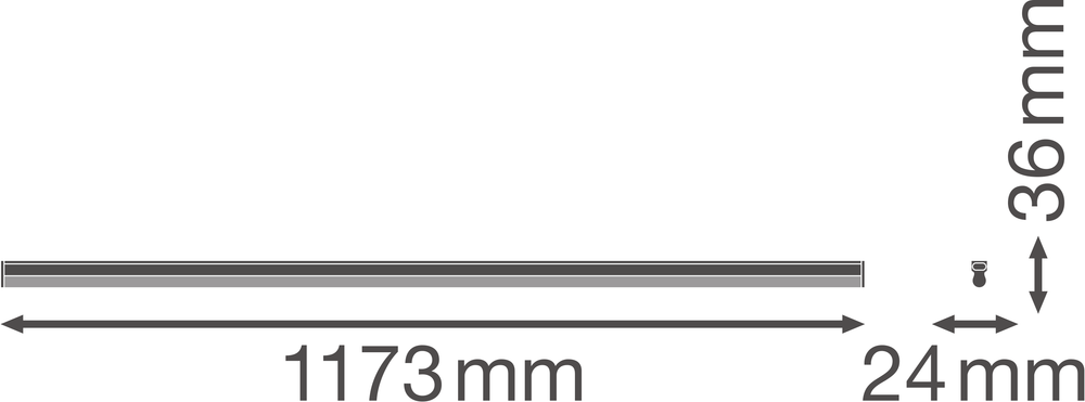 Ledvance LINEAR Compact High Output Lampada LED da superficie 20W 3000K 2000 lumen Bianco IP20 1173mm