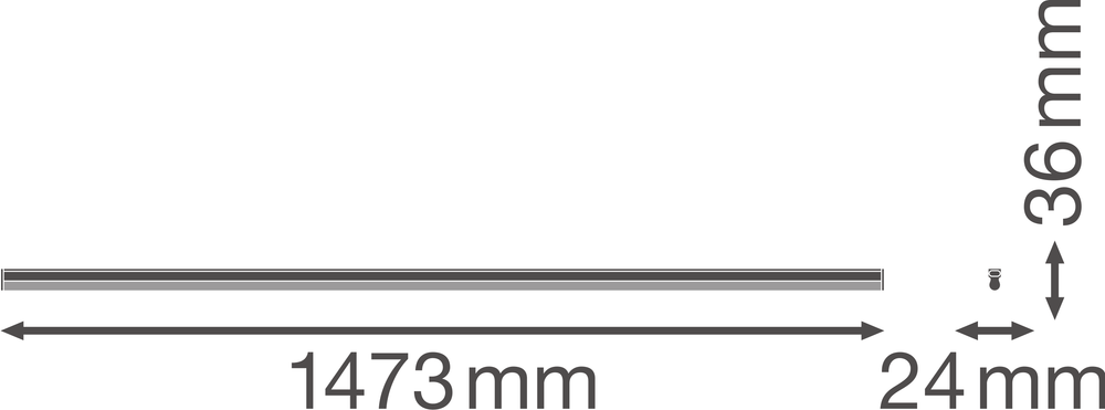 Ledvance LINEAR COMPACT HIGH OUTPUT LED surface light 25W 3000K 2500 lumens 1473mm White IP20