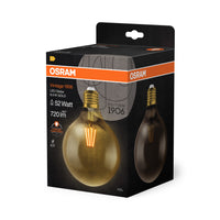Ledvance Vintage 1906 LED Globo 6.5W E27 2400K Lampadina in Vetro Dorato 720 lumen 220-240V IP20 124mm