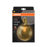Ledvance Vintage 1906 LED Globo 6.5W E27 2400K Lampadina in Vetro Dorato 720 lumen 220-240V IP20 124mm