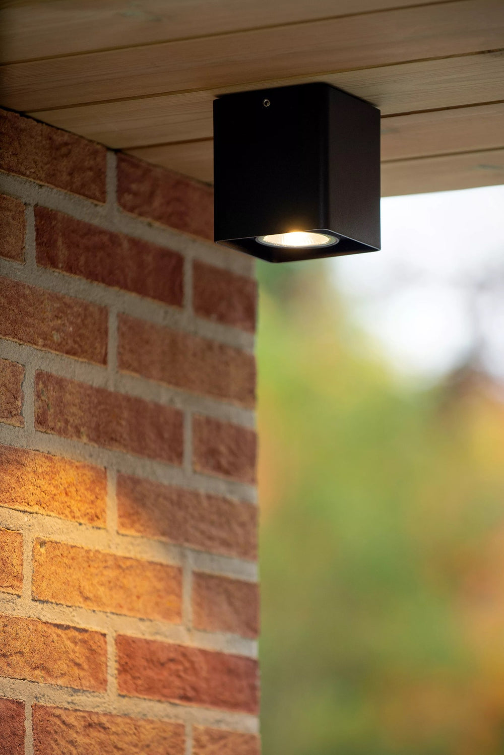 Lucide LEEDS lampada da soffitto a LED per esterni 1x9W 2700K IP54 nero
