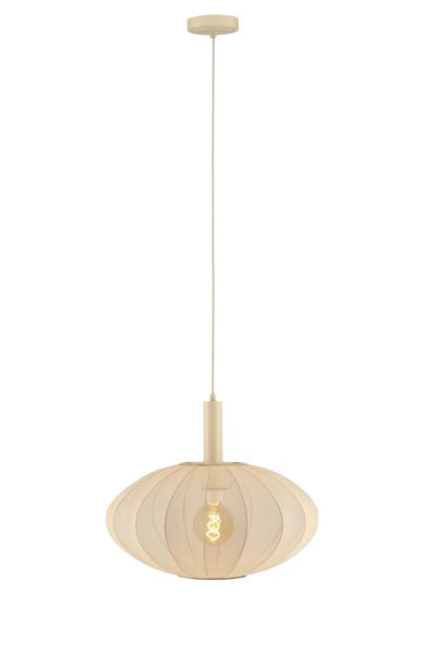 Lucide CORINA lampada a sospensione LED Ø50cm, E27, dimmerabile, 40W, 230V, altezza regolabile, design moderno crema