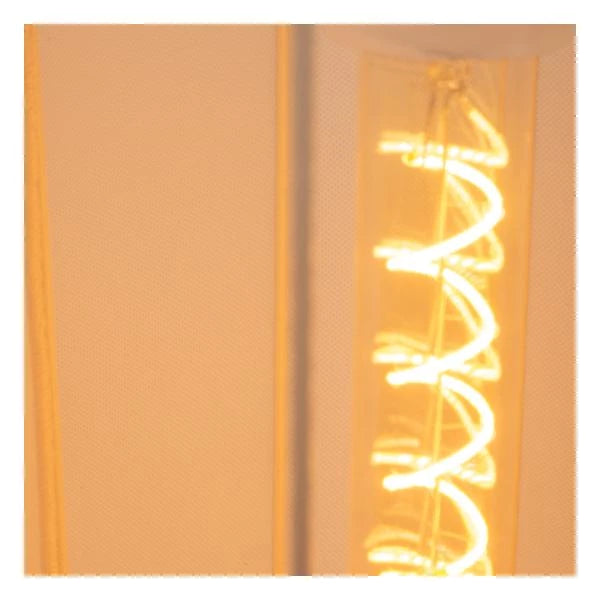 Lampada da terra LED Lucide CORINA, 3xE27, dimmerabile, paralume in tessuto regolabile, illuminazione da interno crema 185cm