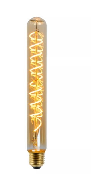 Lampadina a filamento LED Lucide E27 10.5W 3000K 1521 lumen dimmerabile vetro ambrato IP20 CE RoHS