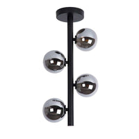 Lucide tycho ceiling light Ø25cm 4xG9 black with 220-240V input