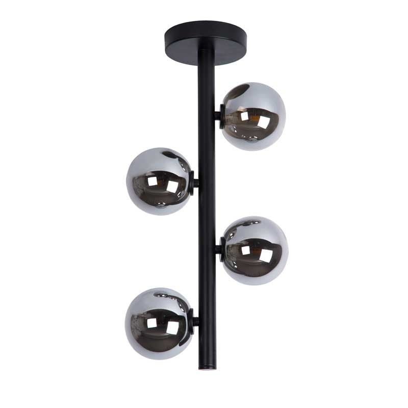Lucide tycho ceiling light Ø25cm 4xG9 black with 220-240V input