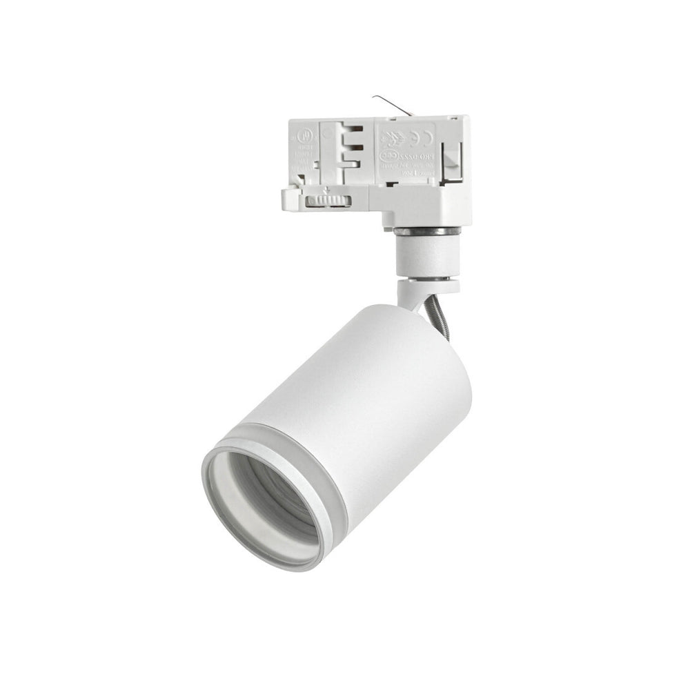 Spectrum LED railspot mini 3-phase with GU10 fitting, opal ring, IP20