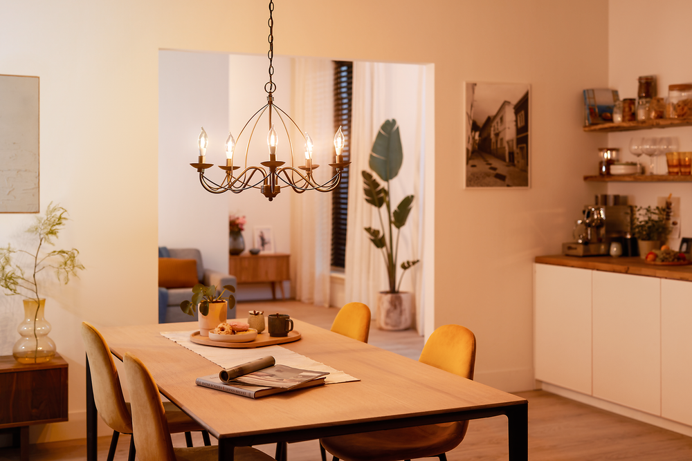 Lampadina Philips MAS LEDLuster 2.5W E27 P45 Vetro Trasparente, 2200K-2700K Warm Glow, 340 lumen, CRI 90, Dimmerabile