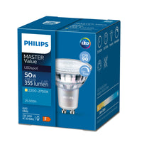 Philips MAS LED spot GU10 3.7W 2700K 270 lumens 36° dimmable 90CRI PAR16 warm white