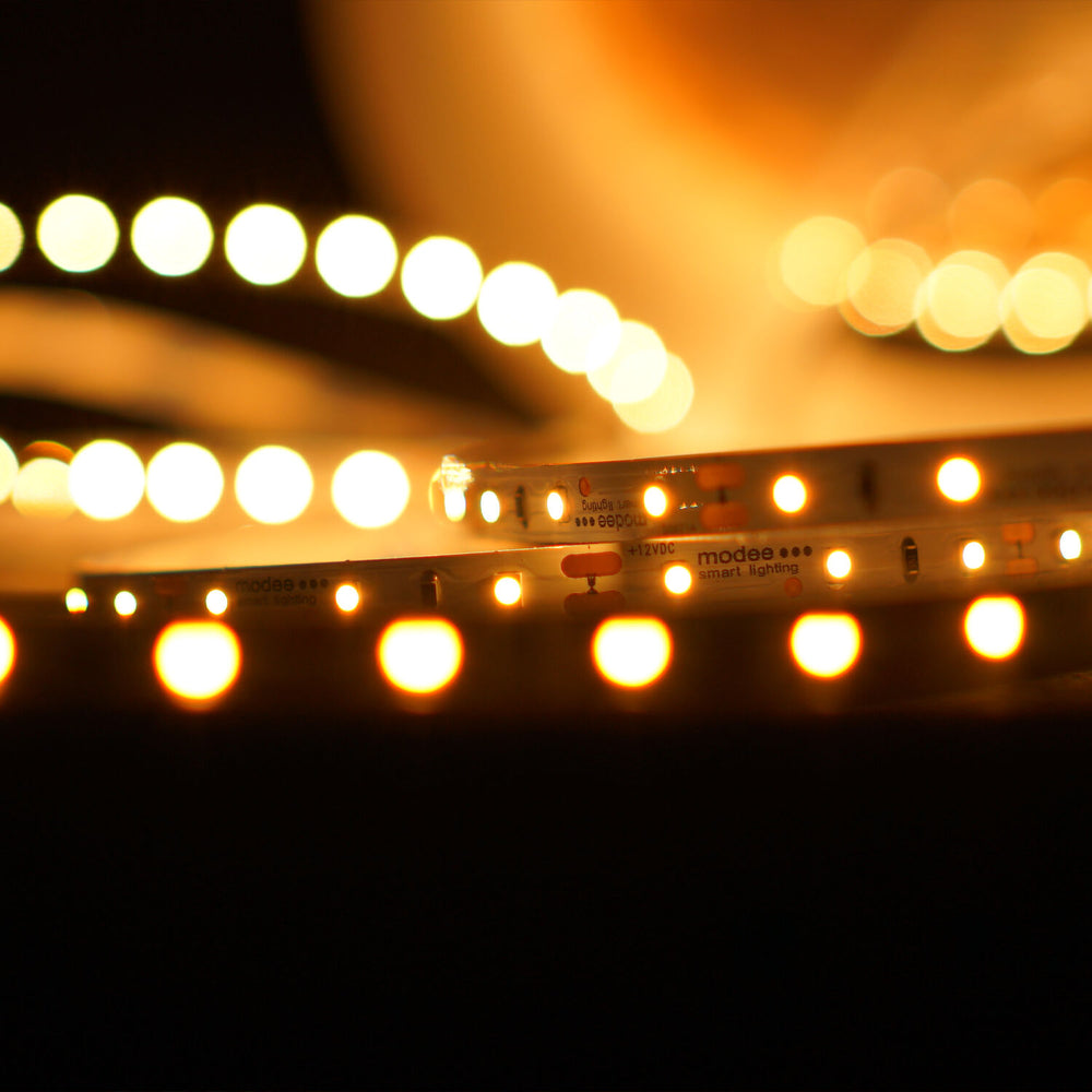 Modee striscia LED silicone 12V 4.8W/m 60LED/m 2700K 540 lumen/m CRI 90 IP65 8mm rotolo 5m