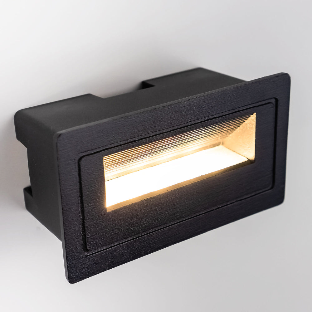 Modee luce LED per scale 3W 210 lumen 4000K IP65 incasso 103x45x58mm