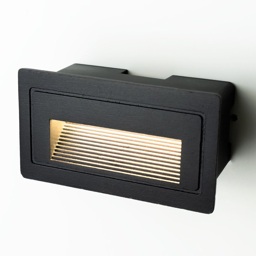 Modee luce LED per scale 3W 210 lumen 4000K IP65 incasso 103x45x58mm