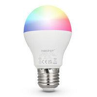 MIBOXER Lampadina LED E27 6W RGB+CCT lampadina smart con luce a colori e bianco regolabile per uso versatile