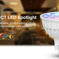 Miboxer LED Spot MR16 4W RGB+CCT, RF 2.4 GHz, lampada dimmerabile retrofit per il tuo sistema di illuminazione smart