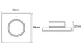 Tsong LED dimmer da parete wireless CCT Nero, IP20, 220-240V, certificato CE RoHS