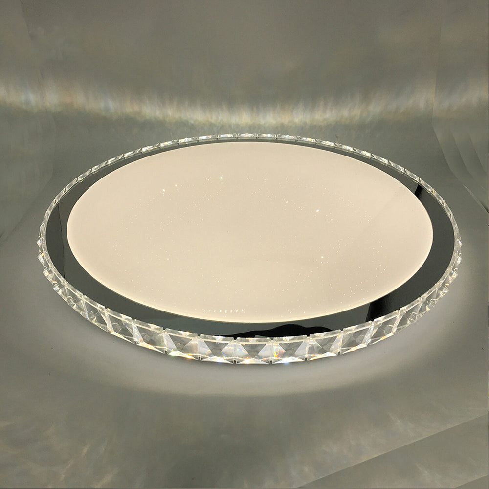 Lampada LED da soffitto Modee 96W 3CCT dimmerabile 9120 lumen Ø510mm alluminio-plastica IP20 vetro satinato